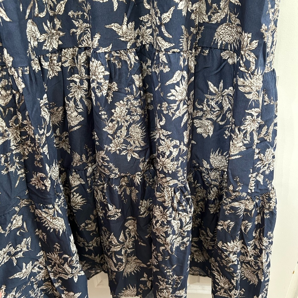 Pinkblush- Blue Floral Maternity Midi Dress - NEW with tags - Picture 6 of 6